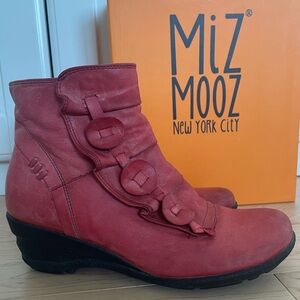 Miz Mooz Red Boots 7.5